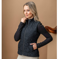 Chaleco acolchado sin mangas Horseware AA Neve Monogram mujer Negro Chaleco acolchado sin mangas Horseware AA Neve Monogram mujer Negro