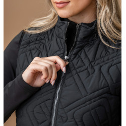 Chaleco acolchado sin mangas Horseware AA Neve Monogram mujer Negro Chaleco acolchado sin mangas Horseware AA Neve Monogram mujer Negro