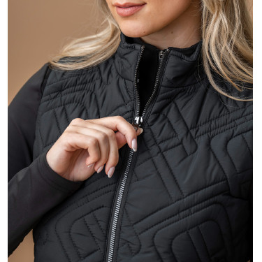 Chaleco acolchado sin mangas Horseware AA Neve Monogram mujer Negro Chaleco acolchado sin mangas Horseware AA Neve Monogram mujer Negro