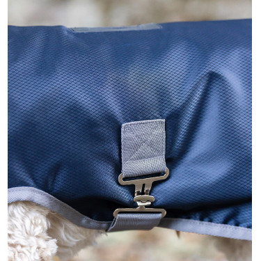 Manta terapéutica para perro Horseware Ionic 50 g Azul imperial / plateado y marino Manta terapéutica para perro Horseware Ionic 50 g Azul imperial / plateado y marino