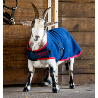 Manta polar Horseware para cabra Azúl marino / rojo