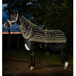 Manta Horseware Amigo 1200D FieldSafe Reflectech Plus Turnout 0 g Negro / negro reflectante