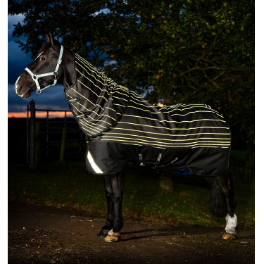 Manta Horseware Amigo 1200D FieldSafe Reflectech Plus Turnout 0 g Negro / negro reflectante