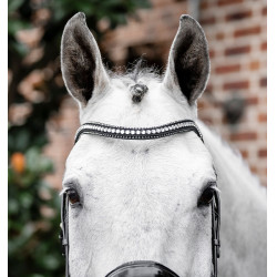 Brida Horseware Diamante Flash Negro / plata