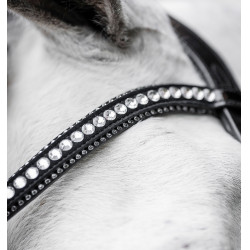 Brida Horseware Diamante Flash Negro / plata