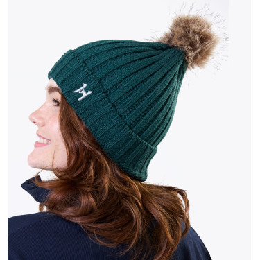 Gorro de punto ecuestre Horseware Aura con pompón