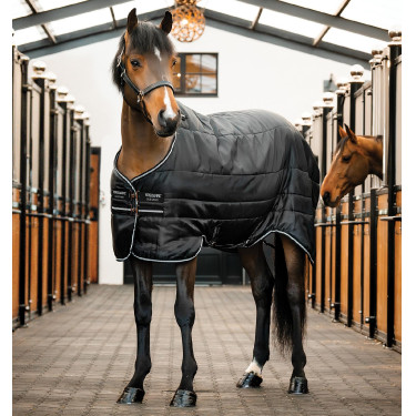 Manta de cuadra Easy-Layer Horseware 100 g Negro / negro / plata