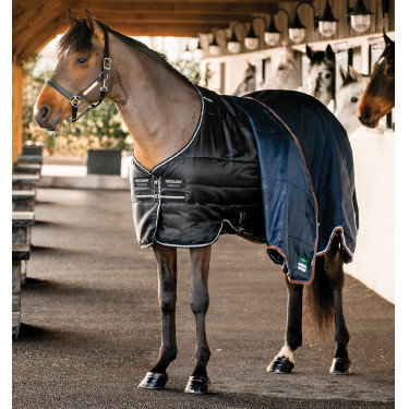 Manta de cuadra Easy-Layer Horseware 100 g Negro / negro / plata