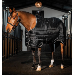 Manta de cuadra Easy-Layer Horseware 100 g Negro / negro / plata