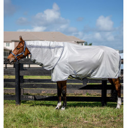 Camisa anti-moscas Horseware Amigo Bug Rug XL Plus Plata / gris titanio / plata