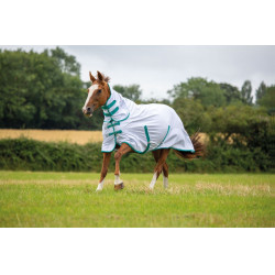 Manta combo anti-moscas Tempest Original Shires Blanco