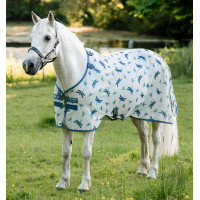Camisa antimoscas Horseware Amigo Bug Rug Pony Plata / limón / marino / rosa / azul