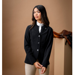 Chaqueta de concurso Horseware AA Platinium Motion Flex Pro Negro Chaqueta de concurso Horseware AA Platinium Motion Flex Pro Negro