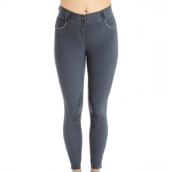 Pantalón Horseware Newmarket de talle medio con grip en las rodillas Orquídea índigo Violeta