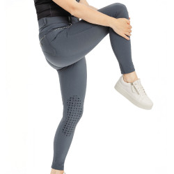 Pantalón Horseware Newmarket de talle medio con grip en las rodillas Orquídea índigo Violeta
