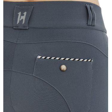Pantalón Horseware Newmarket de talle medio con grip en las rodillas Orquídea índigo Violeta