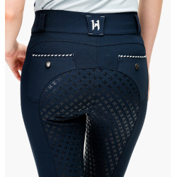 Pantalón Horseware Newmarket de cintura media con culera completa Azúl marino / azúl marino