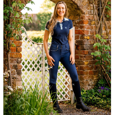 Pantalón Horseware Newmarket talle alto full seat Azúl marino / azúl marino Pantalón Horseware Newmarket talle alto full seat Azúl marino / azúl marino