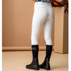 Pantalón Horseware AA Aria con parches en las rodillas y cintura de altura media Blanco