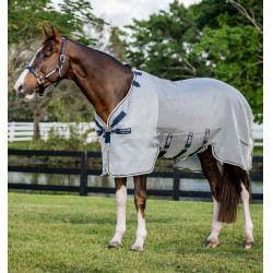 Cubre moscas Horseware Protector Rambo Plata / marino Cubre moscas Horseware Protector Rambo Plata / marino