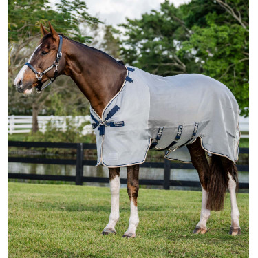 Cubre moscas Horseware Protector Rambo Plata / marino Cubre moscas Horseware Protector Rambo Plata / marino