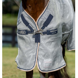 Cubre moscas Horseware Protector Rambo Plata / marino Cubre moscas Horseware Protector Rambo Plata / marino