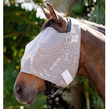 Máscaras anti-moscas Horseware Amigo sin orejas Plata / gris titanio / plata