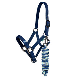 Cabezada y ramal Horseware Newmarket Marine witney Azul marino