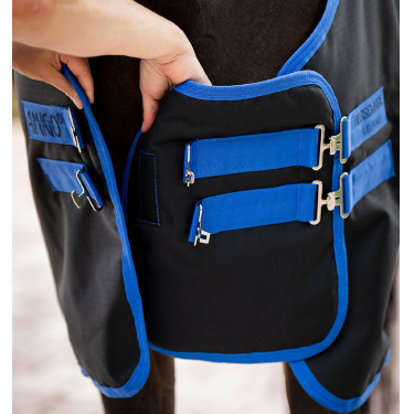 Extensión de pecho Amigo Horseware Negro / azul clásico