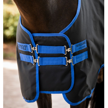 Extensión de pecho Amigo Horseware Negro / azul clásico