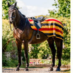 Manta polar para grupa Horseware Newmarket Oro blanco