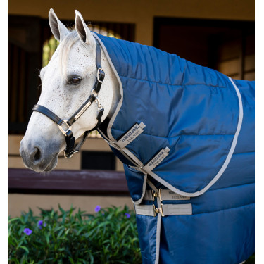 Cubrecuellos de cuadra Horseware Amigo Ripstop Insulator 100g Marino / gris titanio Azul marino