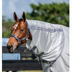 Cubrecuello antimoscas Horseware Amigo Bug Rug Plata / gris titanio / plata
