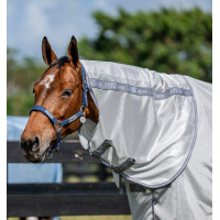 Cubrecuello antimoscas Horseware Amigo Bug Rug Azul azur / Marino / azul eléctrico