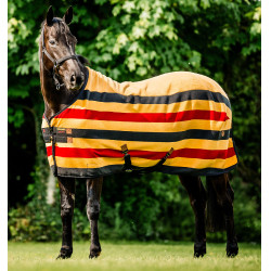 Manta polar Horseware Newmarket Fleece Cooler Oro blanco Manta polar Horseware Newmarket Fleece Cooler Oro blanco