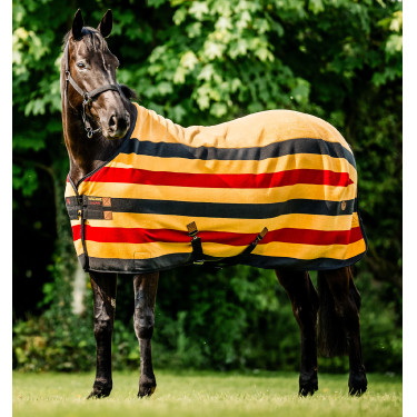 Manta polar Horseware Newmarket Fleece Cooler Oro blanco Manta polar Horseware Newmarket Fleece Cooler Oro blanco