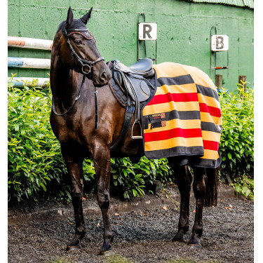 Manta polar Horseware Newmarket Fleece Cooler Oro blanco Manta polar Horseware Newmarket Fleece Cooler Oro blanco