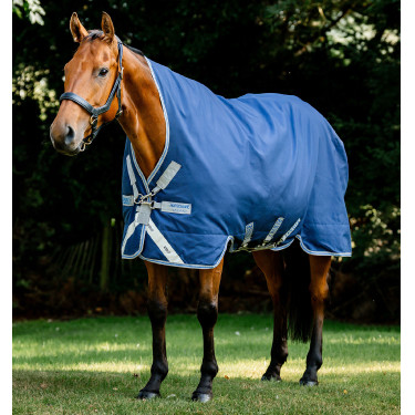Cobertura Horseware Rhino Wug Turnout 0g Negro / gris titanio / azul clásico Cobertura Horseware Rhino Wug Turnout 0g Negro / gris titanio / azul clásico