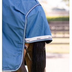 Manta Horseware Rhino Turnout 100g Marino / gris / aqua / gris Azul marino