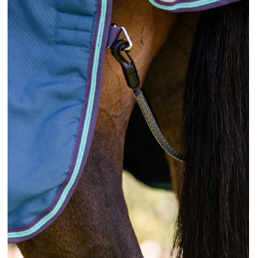 Manta Horseware Rhino Turnout 100g Marino / gris / aqua / gris Azul marino