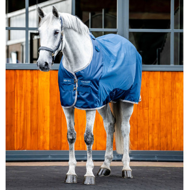 Manta Horseware Ionic Therapy Mesh Cooler Bleu imperial / argent /Marine Azul