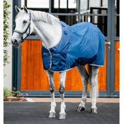 Manta Horseware Ionic Therapy Mesh Cooler Bleu imperial / argent /Marine Azul