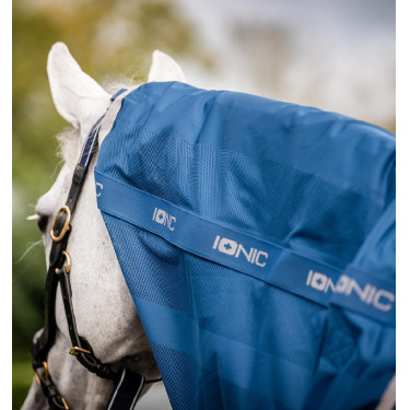 Manta Horseware Ionic Therapy Mesh Cooler Bleu imperial / argent /Marine Azul