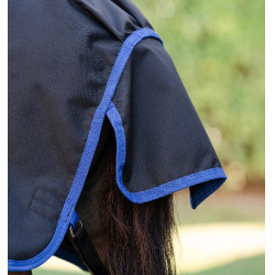 Manta Horseware Amigo Ripstop 900D Plus Petite Turnout 200g Negro / azul clásico
