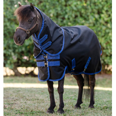 Manta Horseware Amigo Ripstop 900D Plus Petite Turnout 0g Negro / azul clásico Manta Horseware Amigo Ripstop 900D Plus Petite Turnout 0g Negro / azul clásico