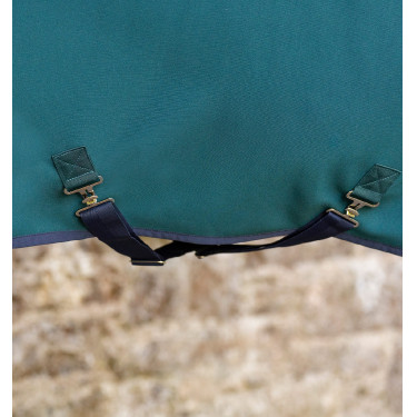 Manta Horseware Amigo Jersey Poney Cooler Verde dinastía / marino / plata