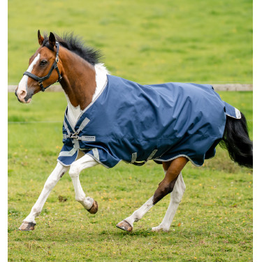 Manta Horseware Amigo 1200D XL Turnout 50g Marino / gris titanio / plata Azul marino