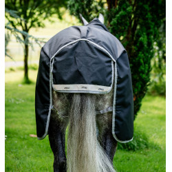 Manta Horseware Amigo 1200D Turnout Plus 50g Negro / gris titanio / plata