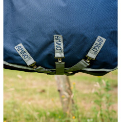 Manta Horseware Amigo 1200D Turnout 0g Marino / gris titanio / plata Azul marino Manta Horseware Amigo 1200D Turnout 0g Marino / gris titanio / plata Azul marino