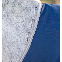 Manta Horseware Amigo 1200D Plus Poney Turnout 50g Marino / gris titanio / plata Azul marino